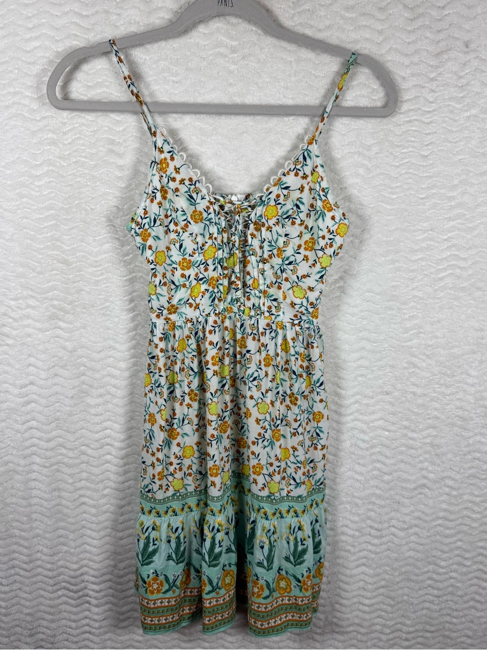 Shareen Collections Sunlit Floral Midi Dress with Yellow Blossom Print